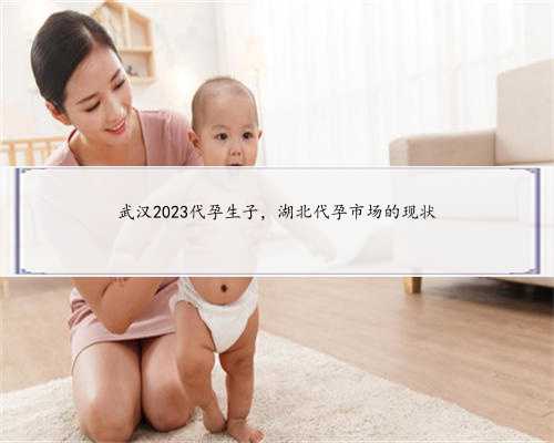 武汉2023代孕生子，湖北代孕市场的现状